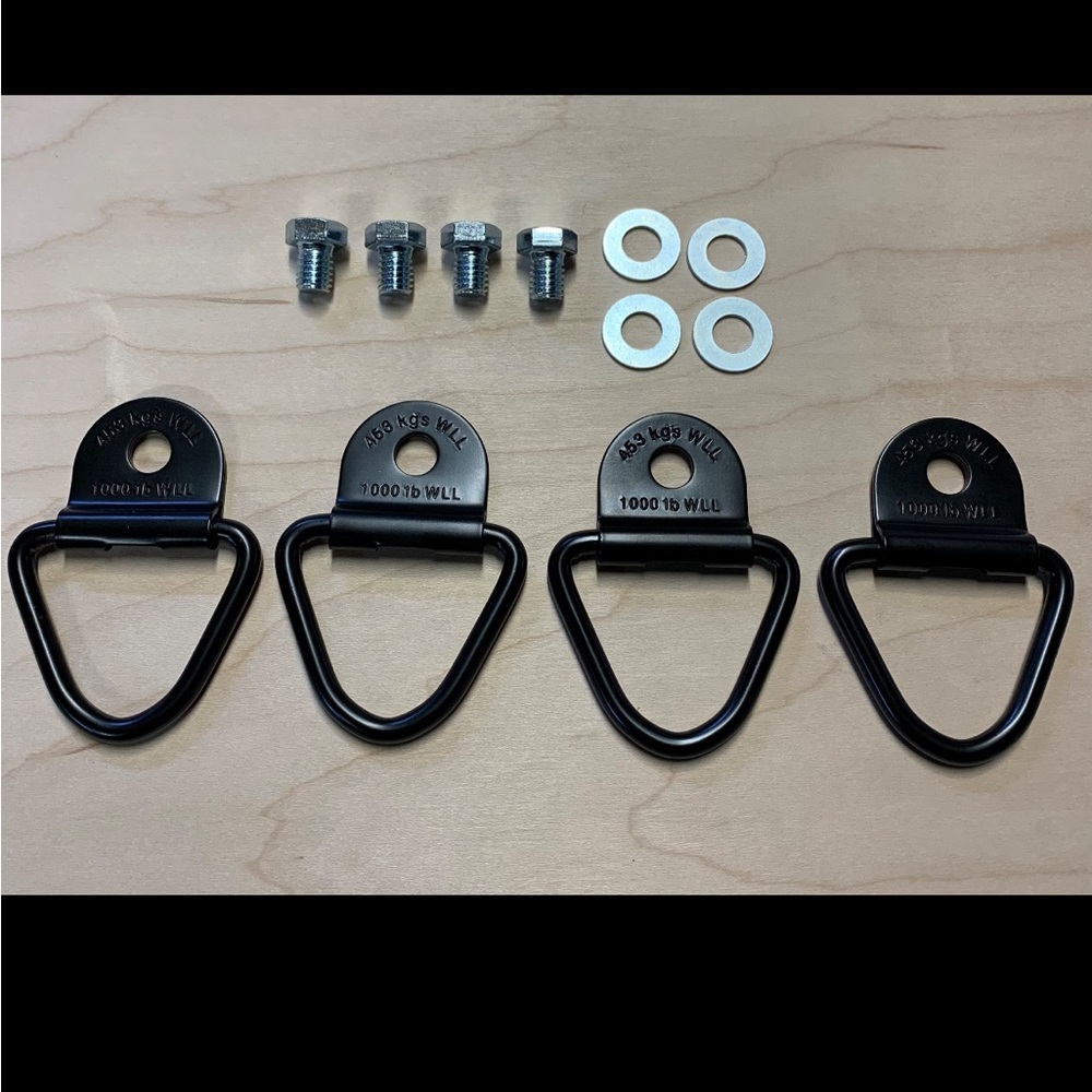 Tie Down Kit D Ring with bolts compatible with Ruff Land Kennels